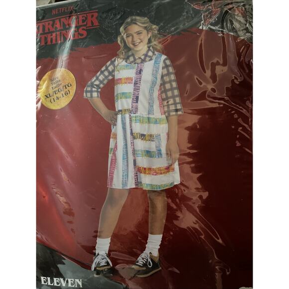 Disguise Licensed Stranger Things Eleven S4 Look Tween Classic Costume 124519 - Picture 2 of 11